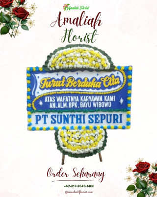 Papan Bunga Duka di Cakranegara Utara
