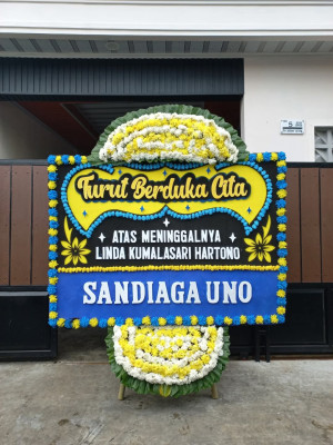 Papan Bunga Duka di Cakranegara Utara